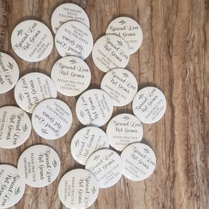 20 Spread Love Not Germs Pins